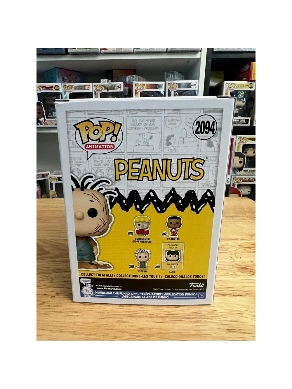 Pigpen Peanuts Funko Pop #2094 Charlie Brown Comics Cartoons Animation Schulz